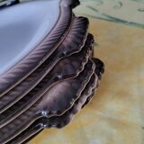 6 Vintage fish plates