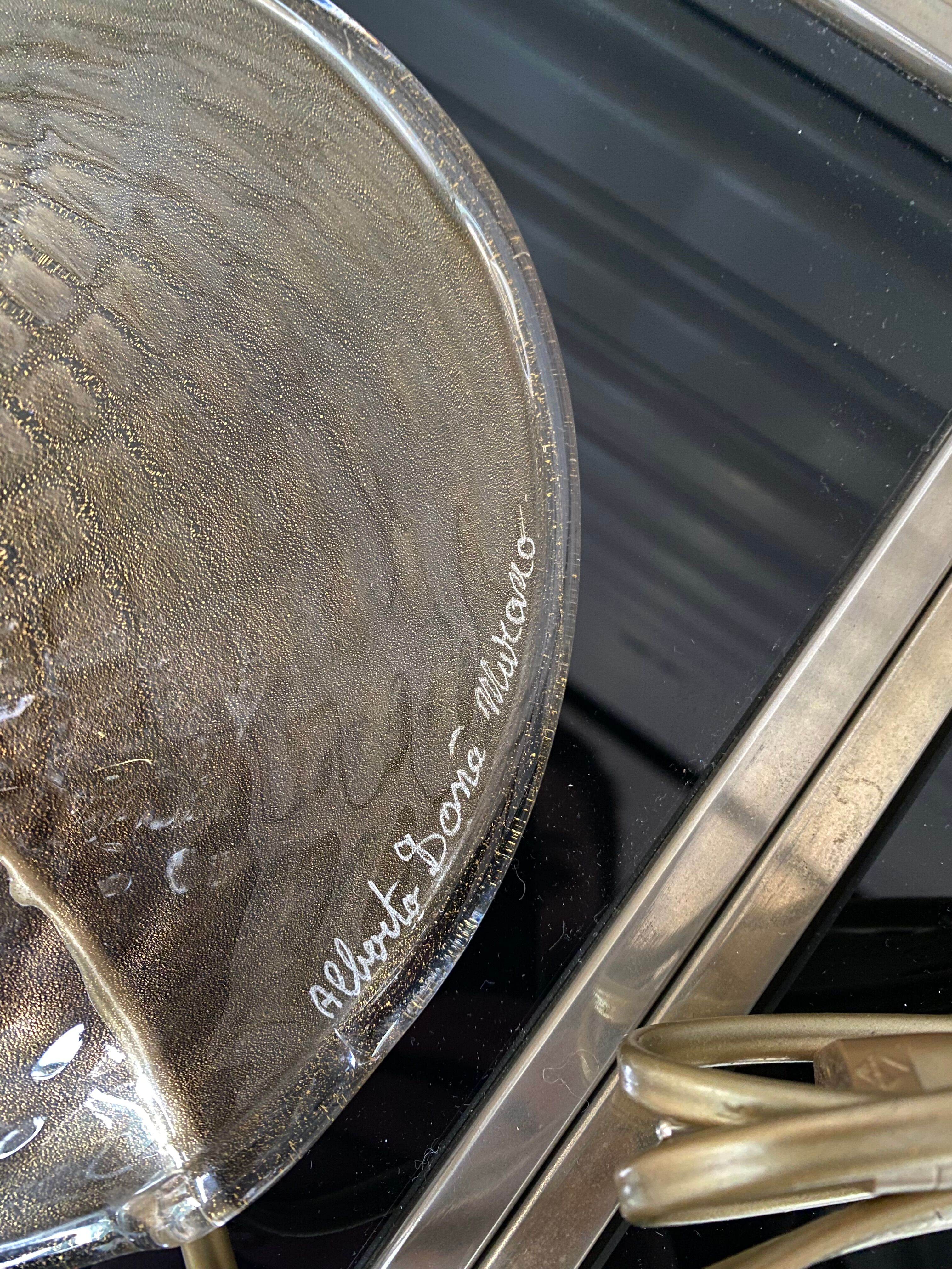 Pair of lamp legs Alberto Dona - Murano - 70s