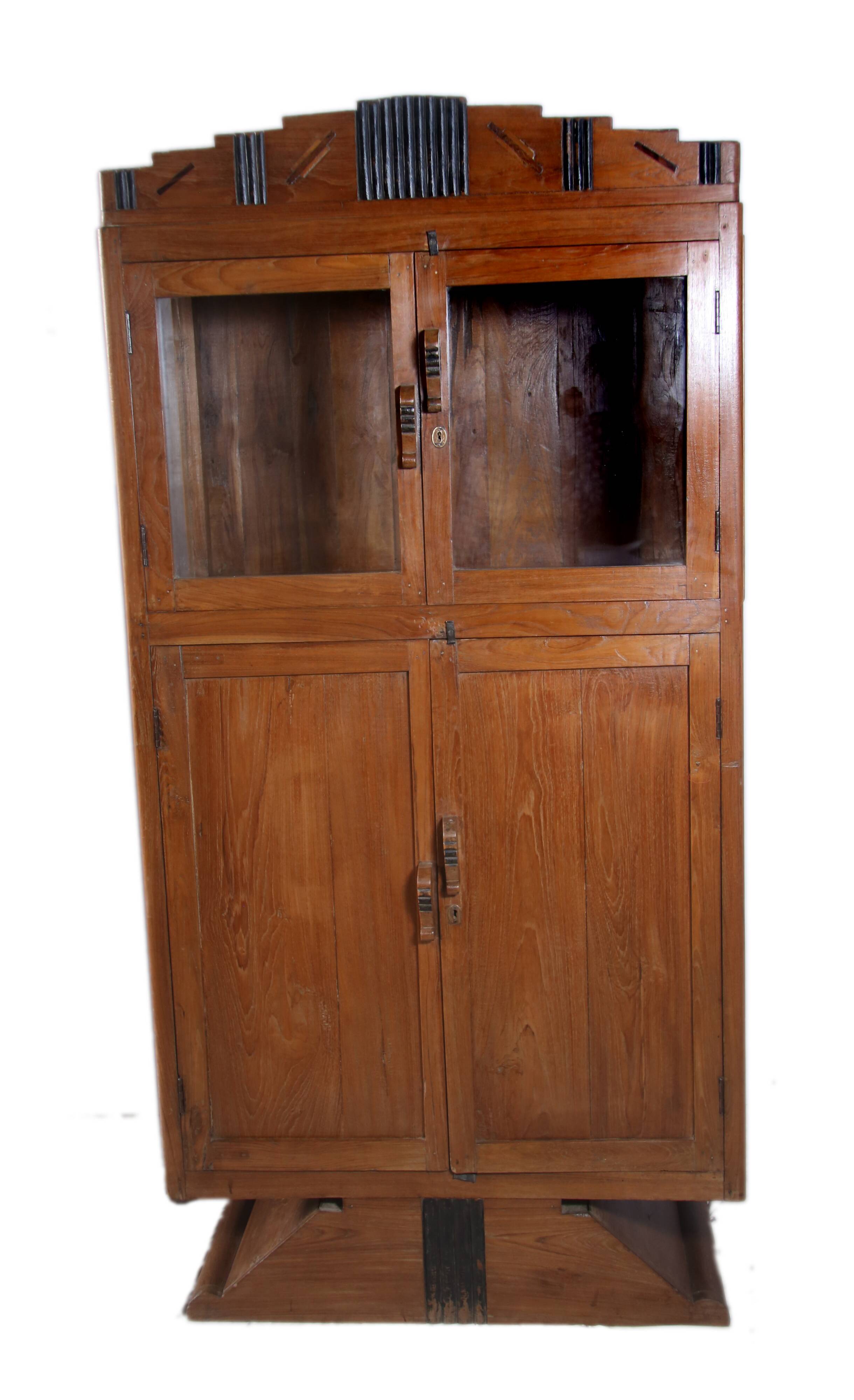 Former Art Deco radio furniture in Burmese teak