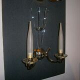 Art deco period, pair of wall sconces