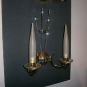 Art deco period, pair of wall sconces