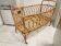 Vintage rattan children's bed, baby bed