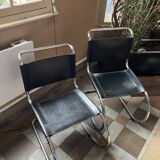2 Bauhaus style Mies Van der Rohe chairs