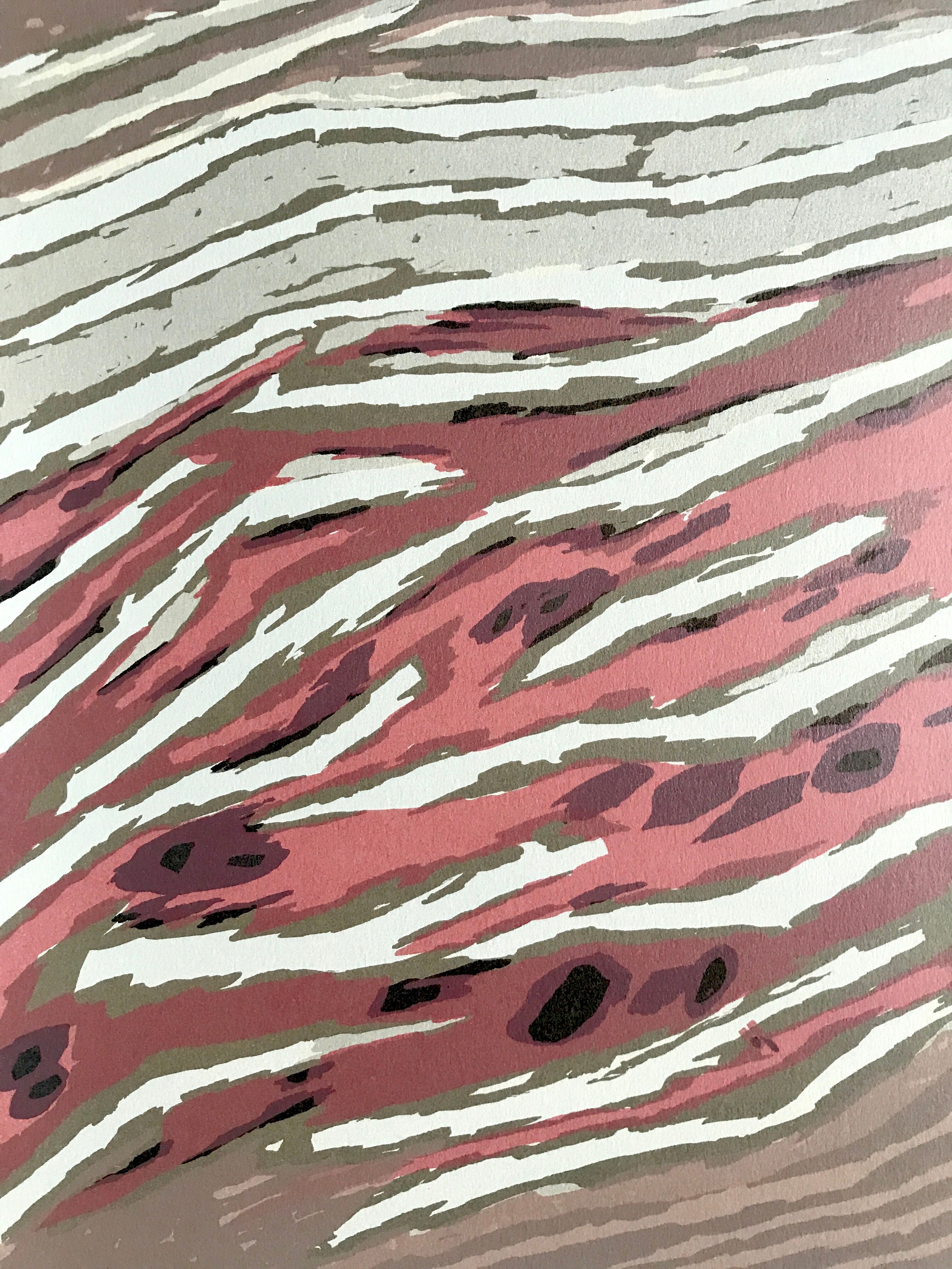 Original lithograph on Arches vellum by Raoul UBAC, Terrassements, 1978