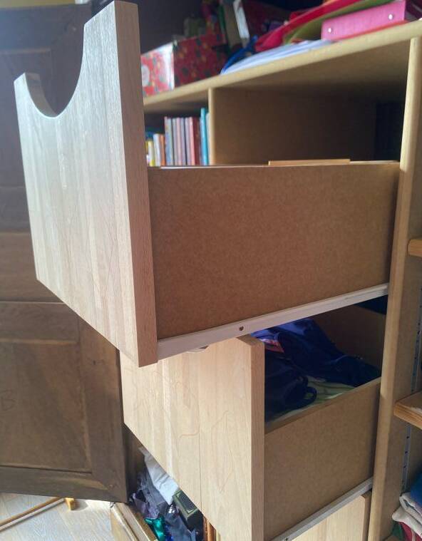 solid oak wardrobe with storage