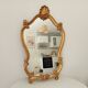 Antique baroque rococo mirror in gilded wood 77*47 cm