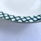 Serving dish Digoin & Sarreguemines "Scottish" pine green and gold years