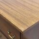 English mahogany chest of drawers from the 1950s.