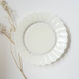 Set of 10 dessert plates flowers petals daisy Duralex Made in France 70s