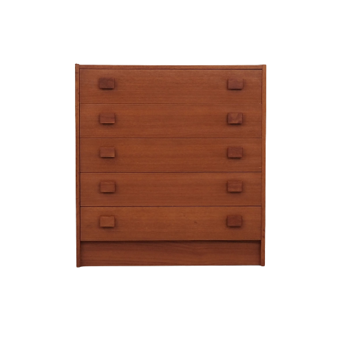 Commode en teck, design danois, années 70, production: Danemark
