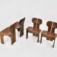 "Africa" chairs by Afra & Tobia Scarpa for Maxalto, 1970s, set of 4