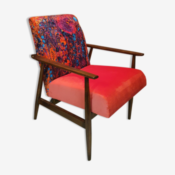 Renowated fox armchair, type 300-190 Lava upholstery, 1960s Poland