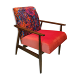 Renowated fox armchair, type 300-190 Lava upholstery, 1960s Poland