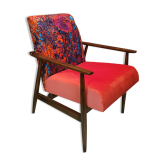 Renowated fox armchair, type 300-190 Lava upholstery, 1960s Poland