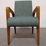 Pair of free span bridges armchairs from the 50s