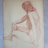 Female nude drawing