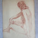 Female nude drawing