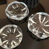 Ensemble de bols vintage 3 Orrefors cristal