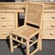 Bamboo desk, large drawer desk with chair, storage, bamboo furniture, interior decoration
