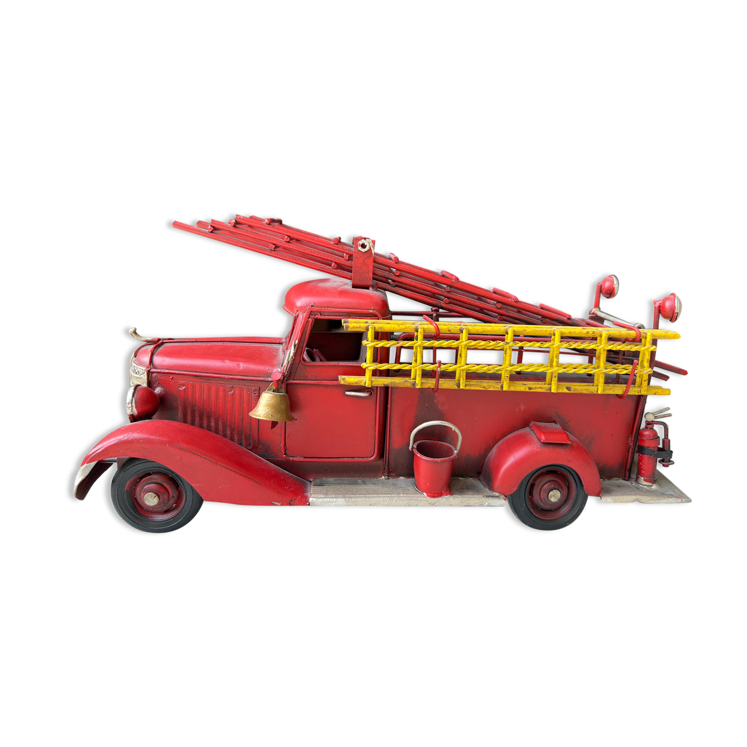 Vintage metal fire truck