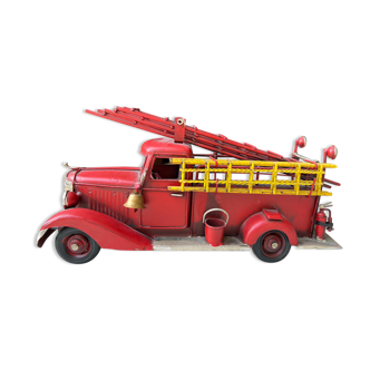 Vintage metal fire truck