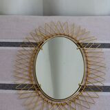 Gilded metal mirror