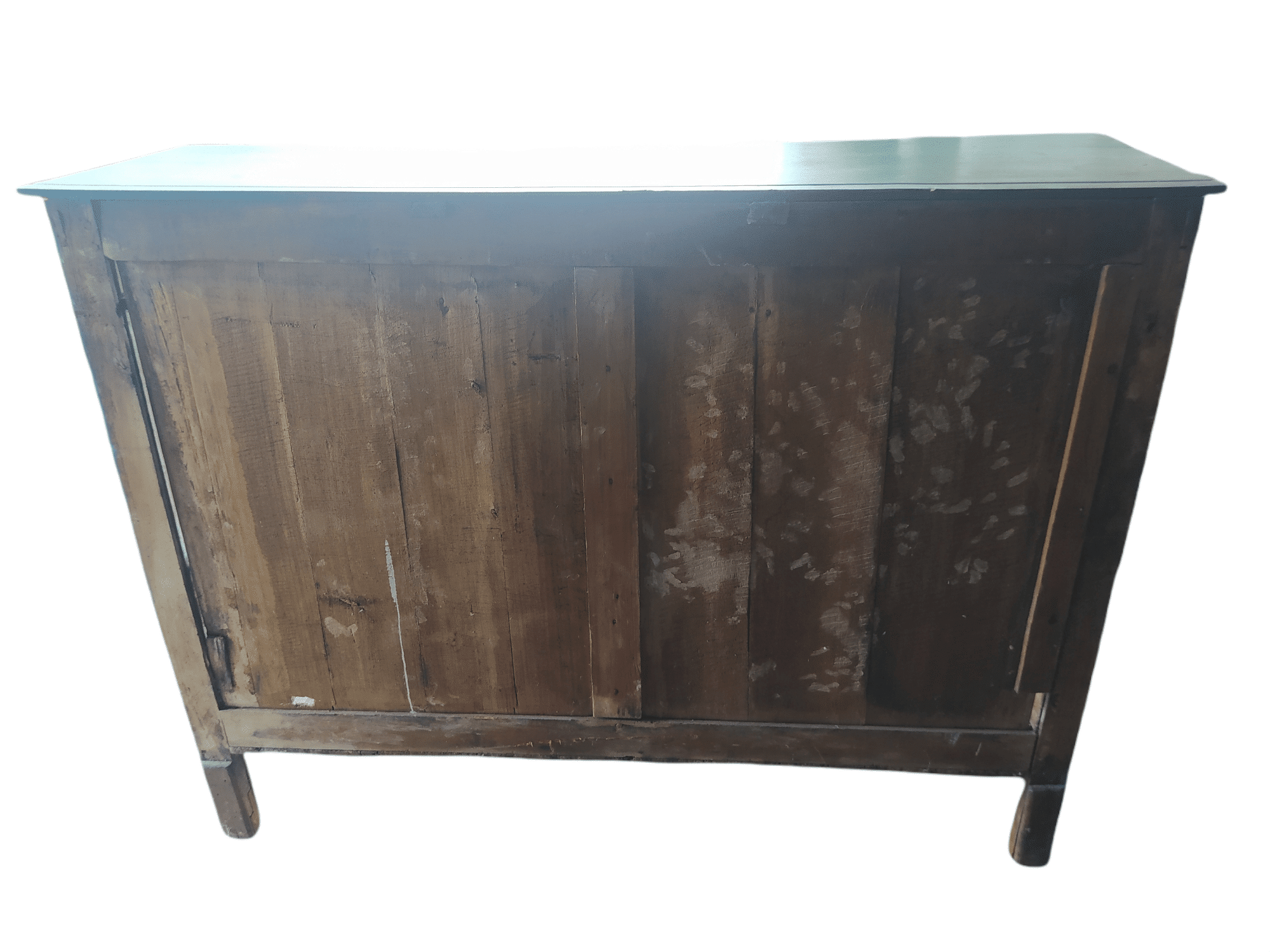 Painted row, three doors