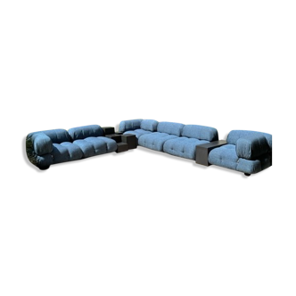 Camaleonda sofa, B&B Italia, set of 6 with its 3 coffee tables, 1970s