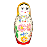 Ice bucket Russian doll Vintage Matryoshka - Vodka Moskovkaya