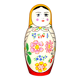 Seau à glaçon Poupée Russe Matriochka vintage - Vodka Moskovkaya