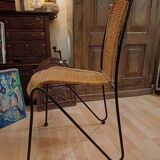 A chair by designer Frédéric Weinberg USA 1960, 70