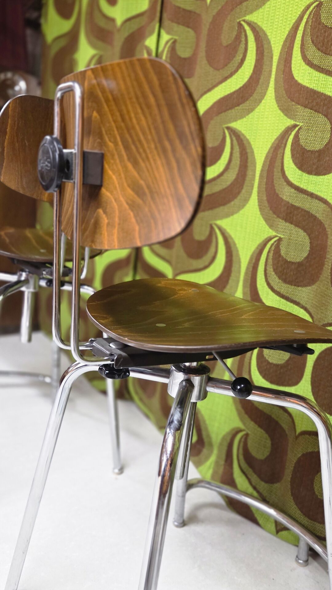 Lot 3 chaises Egon Eiermann Orchestra W+S vintage