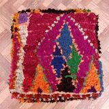 Handmade Berber pouf in wool 60 X 60 X 20 CM