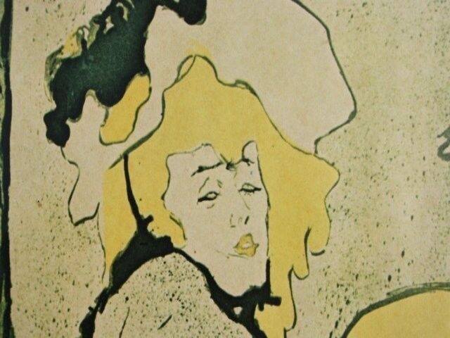 A reproduction of poster 1900 of Toulouse Lautrec poster