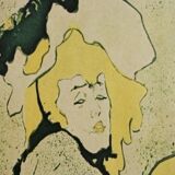 A reproduction of poster 1900 of Toulouse Lautrec poster