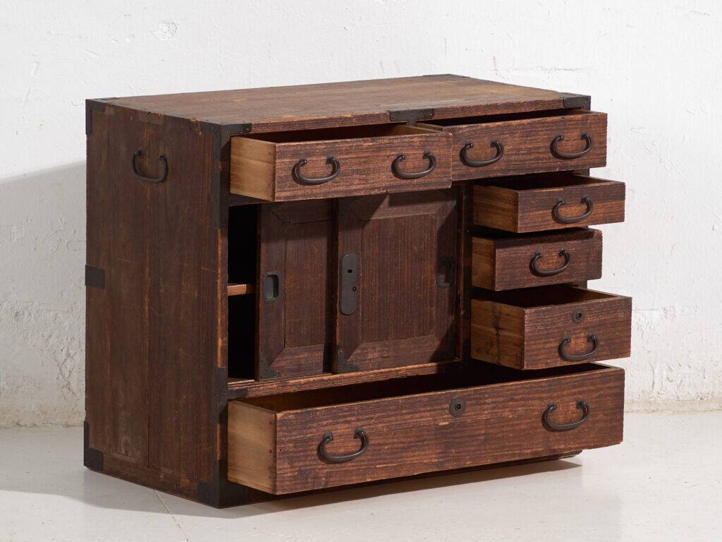 Small antique Japanese tansu – Meiji/Taishō period (c. 1890-1926) #26