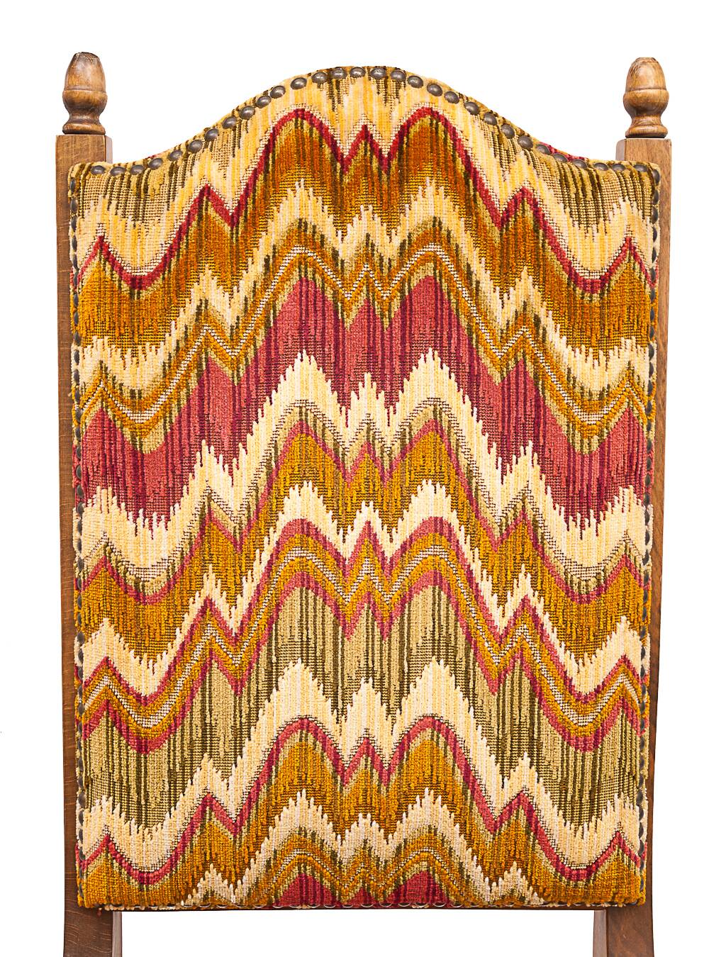 Set of 6 high chairs, Missoni fabric, 1950