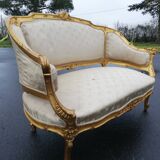 Banquette Napoléon 3 style Louis XV
