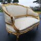 Banquette Napoléon 3 style Louis XV