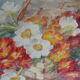 Watercolor signed under glass table 36.5 cm x 31 cm