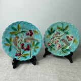 Sarreguemines majolica plates