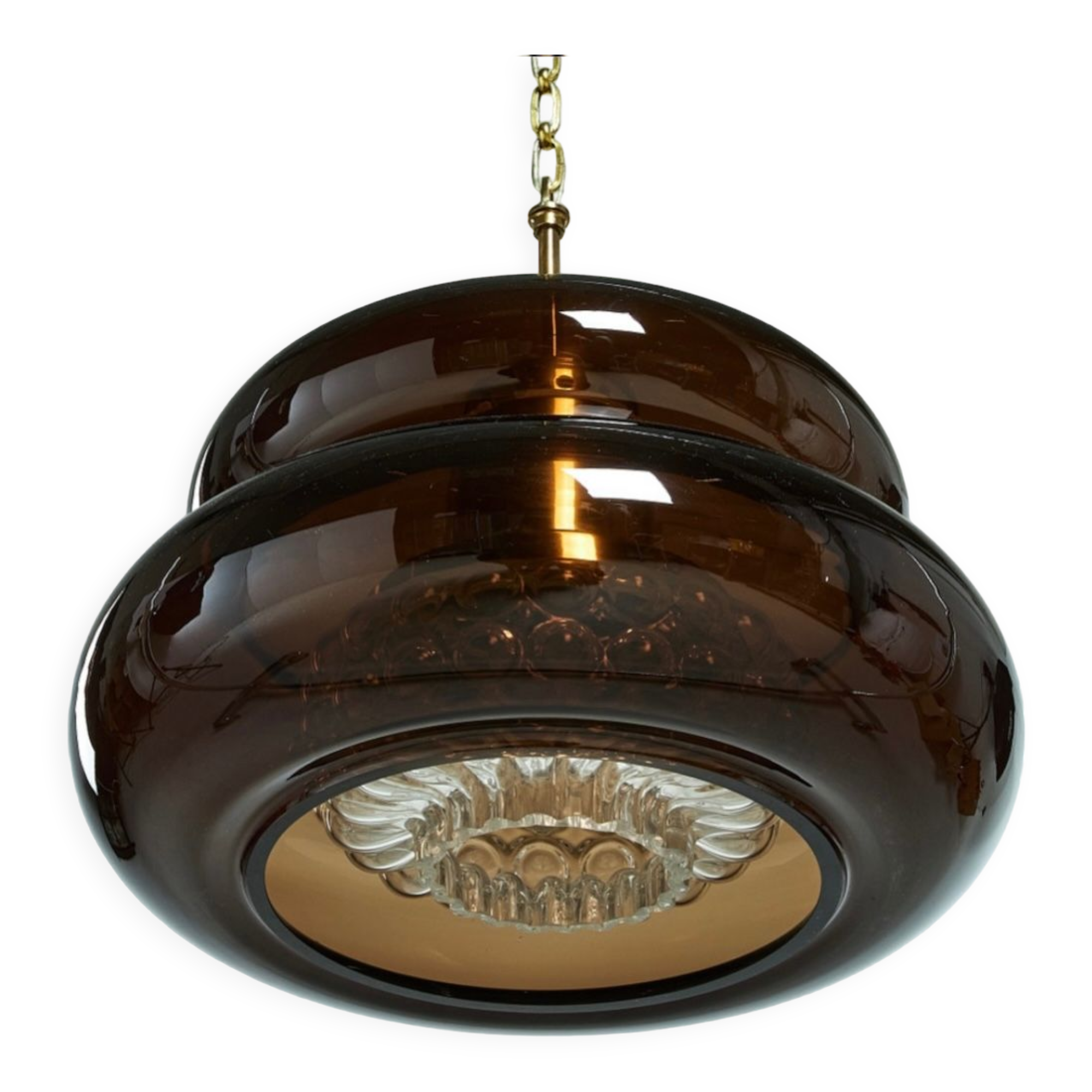Vintage scandinavian pendant lamp "bubblan" design carl fagerlund ,orrefors, sweden