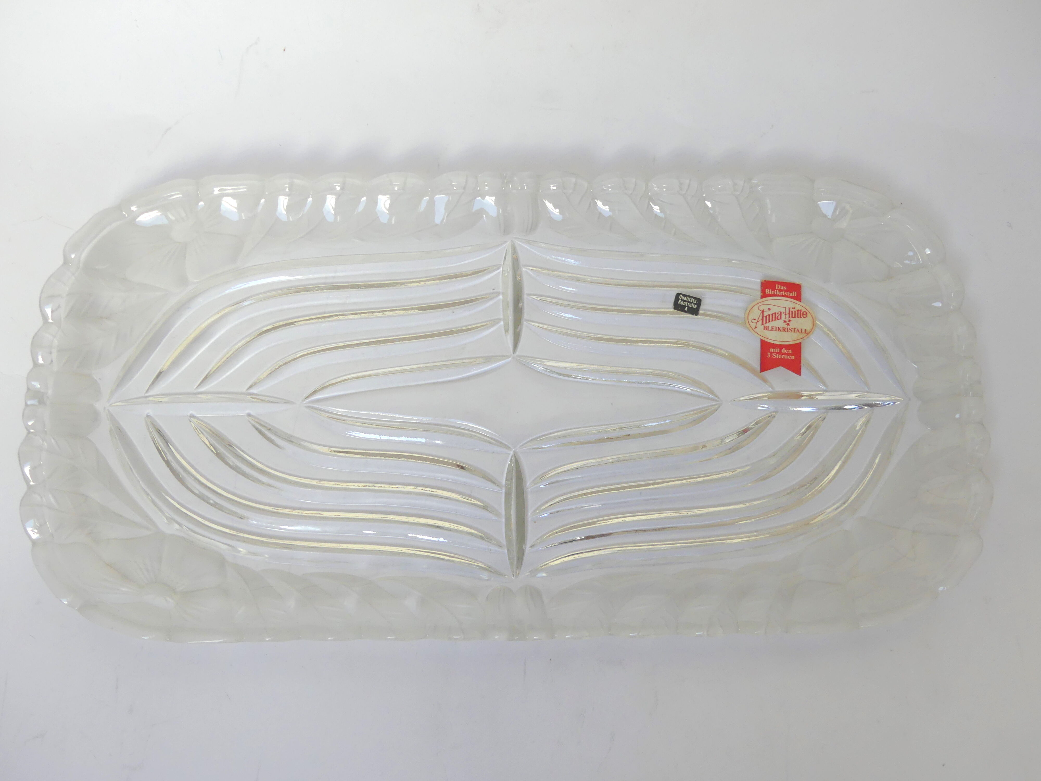 Anna hütte bleikristall crystal dish