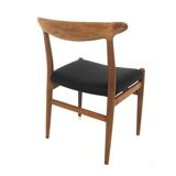 Set of 6 "W2" oak chairs, Hans J. Wegner, Carl Hansen & Søn, 1960s