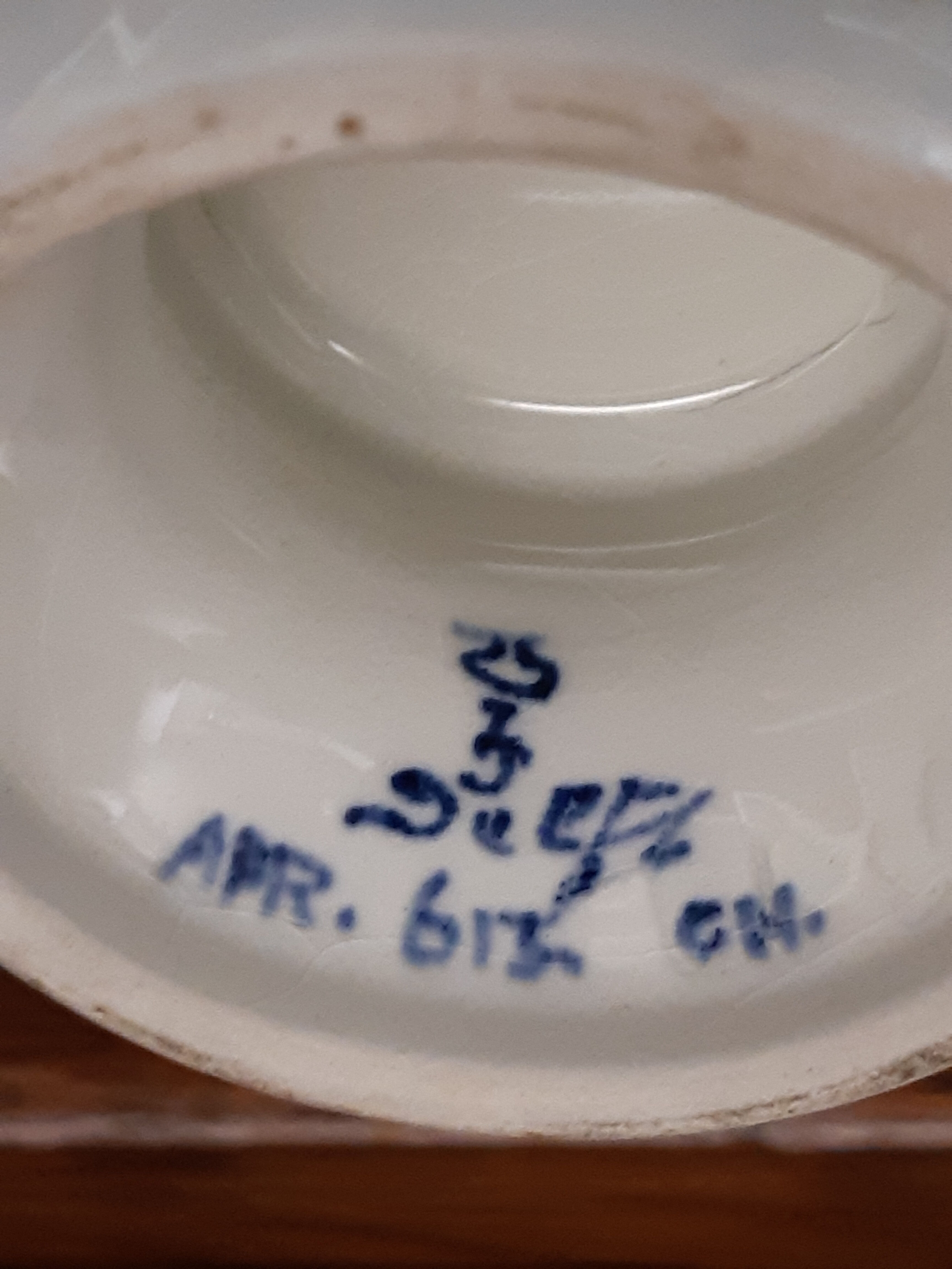 Ceramic standing cup by Delft