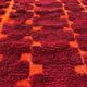 Moroccan Berber Beni Ourain Custom Red Rug 250/150cm