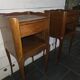 Pair of Louis XV style oak bedside tables