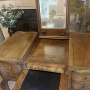 Old dressing table from the 1900s in cherry wood