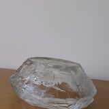 Demant brutalist glass dish by Göte Augustsson | Ruda Sweden | 1960s