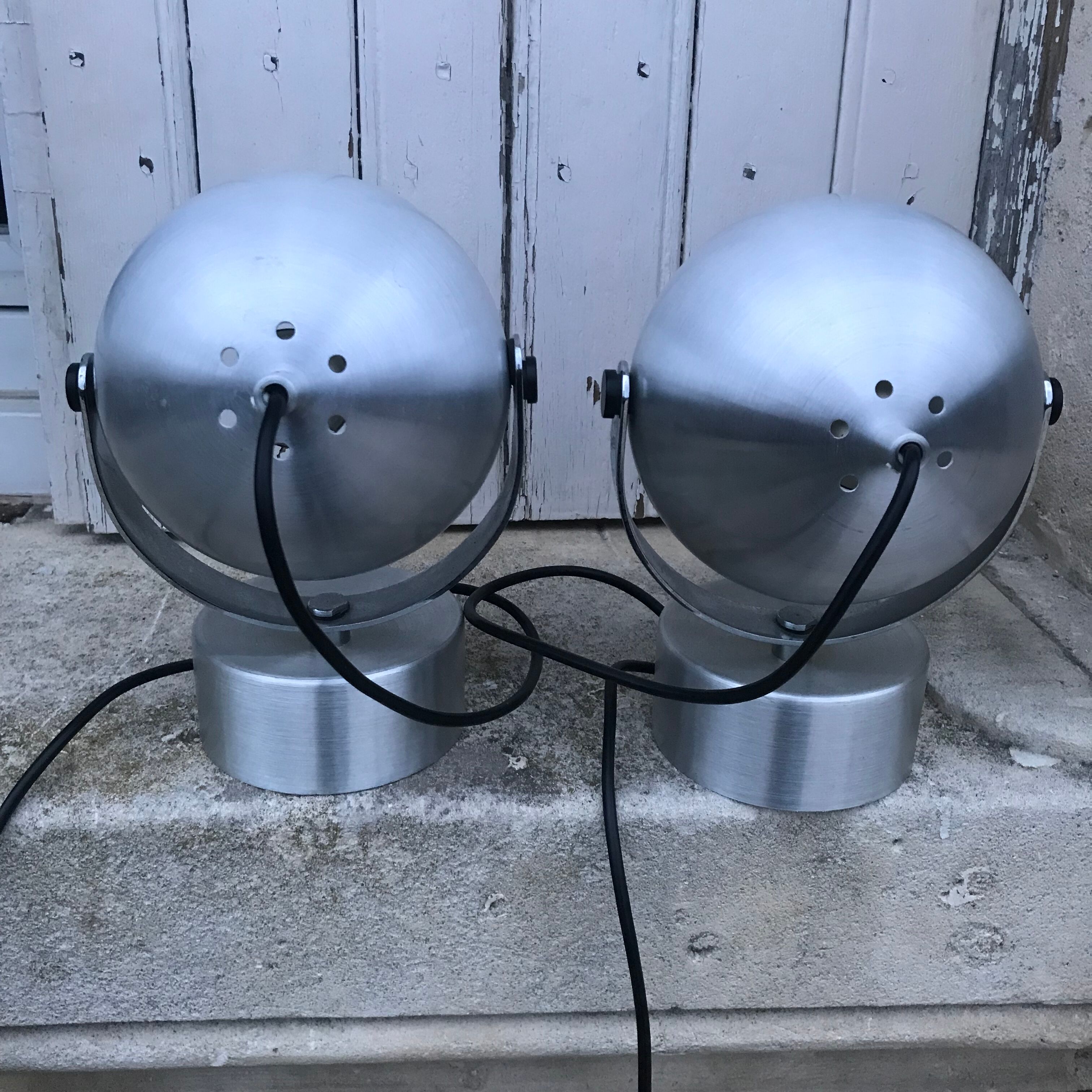 Pair of Eye-Ball wall lights